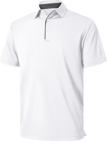 Niashot Men Polo Shirt Shirt Sleeve Golf Sports Tee in Kuwait