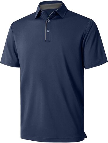 NIASHOT Men’s Polo Shirt Short Sleeve Golf Sports Casual Tee in Saudi Arabia
