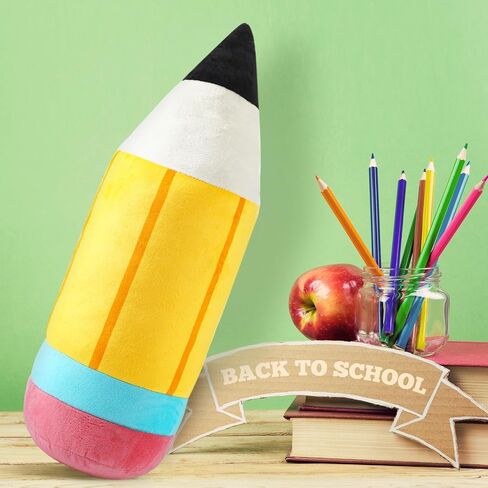 لطيف وسادة قلم رصاص الفصول الدراسية وسادة فخمة كبيرة رمي وسادة العودة المدرسة وسادة الإبداعية لطيف قلم رصاص أفخم لغرفة القراءة الديكور هدية حفلة عيد ميلاد in Kuwait