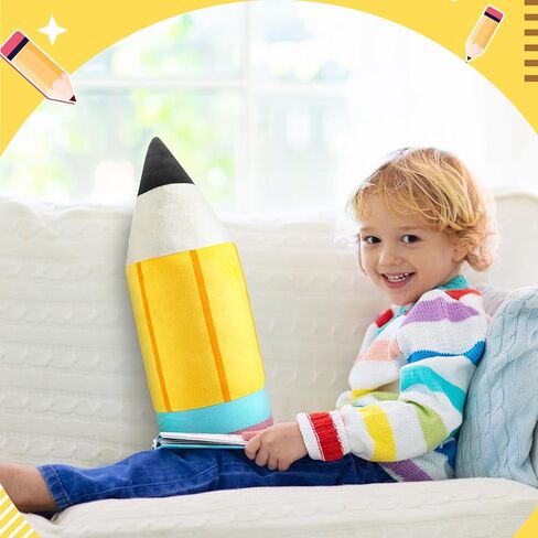 لطيف وسادة قلم رصاص الفصول الدراسية وسادة فخمة كبيرة رمي وسادة العودة المدرسة وسادة الإبداعية لطيف قلم رصاص أفخم لغرفة القراءة الديكور هدية حفلة عيد ميلاد in Kuwait