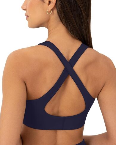 Pavoi Active Criss Cross Back High Impact Resport Shorts for Women - Scoop Scoop Dece Bated Bra - Flexflow in Saudi Arabia