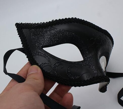 مجموعة قناع تنكر الزوجين - أقنعة الأزياء السوداء للنساء والرجال - Cosplay & Party Masquerade Ball in Kuwait