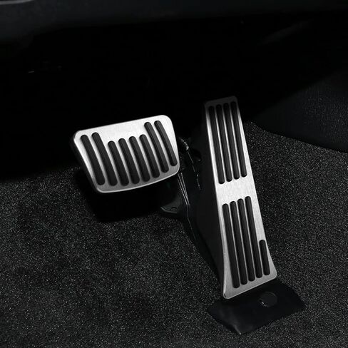 متوافق مع Kia K5 Sportage 2025 2024 2023 2022 2021 2020 متوافق مع Hyundai Tucson Santa Sonata Palisade Associory Care Foot Pedal Cover Pads -Silver in Kuwait