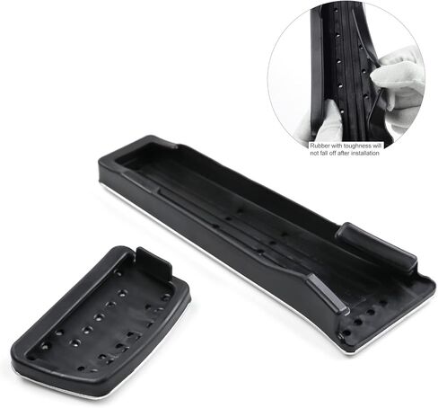 متوافق مع Kia K5 Sportage 2025 2024 2023 2022 2021 2020 متوافق مع Hyundai Tucson Santa Sonata Palisade Associory Care Foot Pedal Cover Pads -Silver in Kuwait