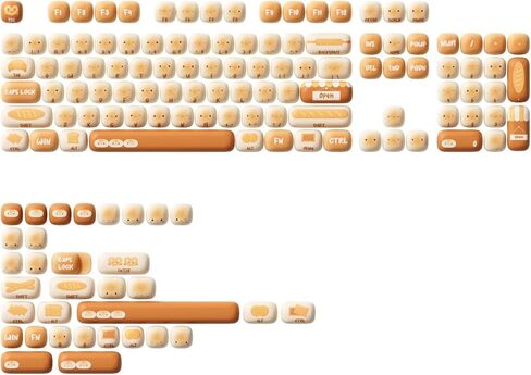 Akko PBT Keycap Set, Magic Lop Bunny Keycap Set MOG Profile 146-Key Keycaps for Mechanical Keyboards in Kuwait