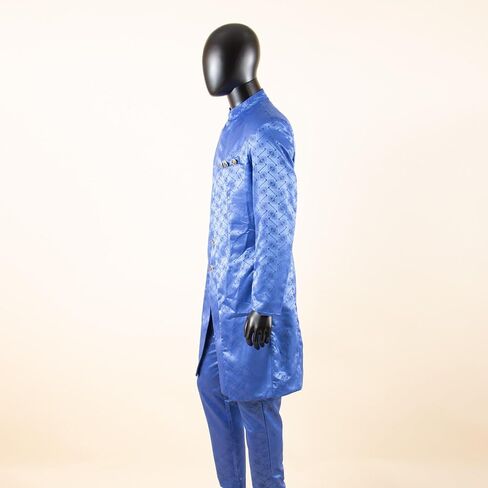 African Clothes for Men Dashiki Slim Fit Jacket and Trousers Set Formal Attire for Wedding in Saudi Arabia