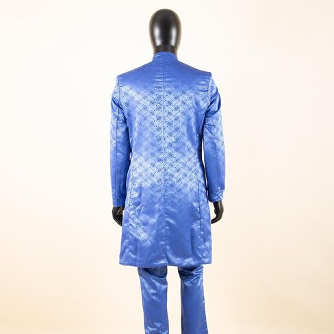 African Clothes for Men Dashiki Slim Fit Jacket and Trousers Set Formal Attire for Wedding in Saudi Arabia