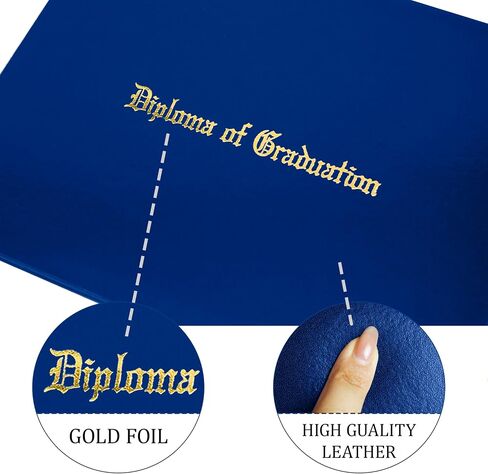 GraduationForYou Smooth Imprinted Diploma of Graduation Certificate Cover 8 1/2" x 11" in Saudi Arabia