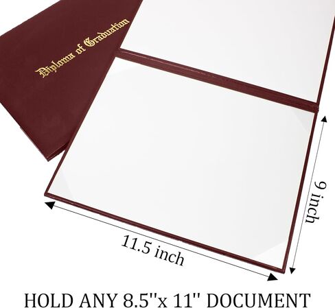 GraduationForYou Smooth Imprinted Diploma of Graduation Certificate Cover 8 1/2" x 11" in Saudi Arabia