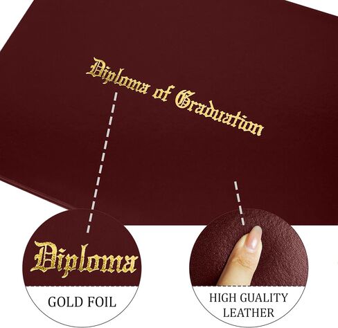 GraduationForYou Smooth Imprinted Diploma of Graduation Certificate Cover 8 1/2" x 11" in Saudi Arabia