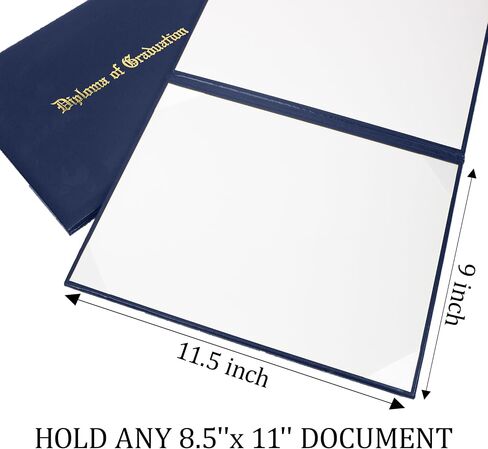 GraduationForYou Smooth Imprinted Diploma of Graduation Certificate Cover 8 1/2" x 11" in Saudi Arabia