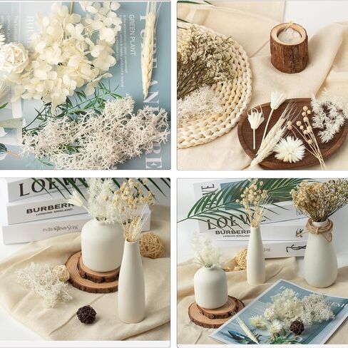 Real Bulk Dried Flowers, Pressed Dried Flower with Stems for Crafts Mini Dried Flowers for Vase Resin Dry Flowers DIY Home Arts Decor in Saudi Arabia