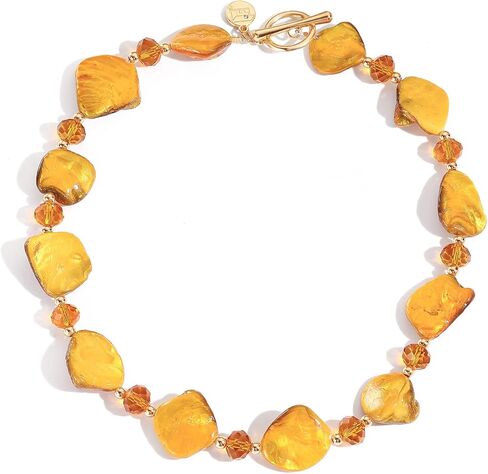 Firstmeet Natural Shell Pearl Choker Handmade Summer Boho Necklace for Women Beach Summer Holiday Gift in Kuwait