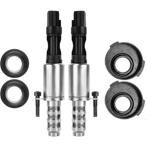2PCS متغير محرك عمود الحدبات توقيت الملف اللولبي VVT مدخل وعادم Ford Expedition Explorer F150 F250 F350 Mustang Lincoln Navigator Mercury 3V 5.4L 4.6L ， استبدل# 8L3Z-6M280-B