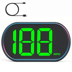 سيارة عداد عداد السرعة GPS ، شاشة لأعلى للسيارة ، شاشة شاشة LCD 2 بوصة ، توصيل وتشغيل كابلات بيانات USB ، ملاءمة عالمية لجميع المركبات