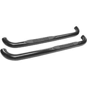 Westin 23-1325 E-Series 3 Round Nerf Bars fits 1999-2016 F250 F350 F450 F550HD Super Duty Standard Cab Black Pair