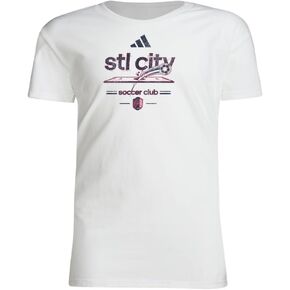 adidas Kids' St. Louis City SC Vintage World Pre-Game Short Sleeve T-Shirt