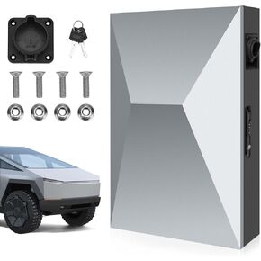 مربع محطة شاحن الحائط متوافق مع Tesla Cybertruck Wall Charger Gen 3 ، لجميع طرز Tesla ، ومعظم السيارات الكهربائية