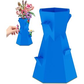 مزهرية لزهور Lego ، متوافقة مع Lego Bricks ، لمجموعة بناء باقة زهرة Lego ، وقف معرض Lego Roses أزهار زهرة Sunflow