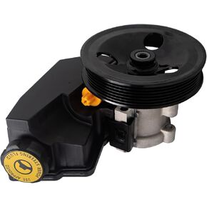 20-38771 مضخة توجيه الطاقة الجديدة (W/Reservoir و Pulley ، لـ L6-4.0L) متوافقة مع 1996-2001 JE-EP Cherokee ، 1997-2003 Wrangler TJ (Power Assist Pump OE# 52087871AB 52087871AD 53010258AB)