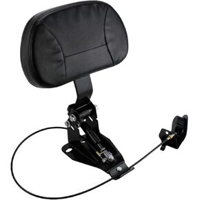 HDBUBALUS Adjustable Rider Backrest Detachable Driver Backrest Pad w/Mounting Kit Fit for Harley Touring Road King Street Glide Road Glide Electra Glide CVO FLHTK FLTRT 2009-2025