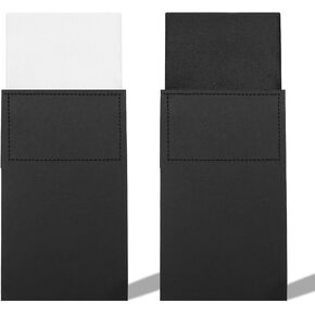 Prefolded Pocket Squares for Men, Solid Color Mens Handkerchiefs on Card for Wedding Party Business Tuxedo Shirt
