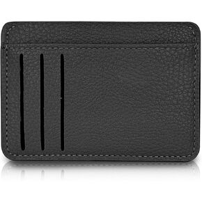 محفظة بطاقة ، حامل بطاقة الائتمان بطاقة PU Leather ، محفظة بطاقة ائتمان مع فتحات متعددة للرجال والنساء ، محفظة حامل البطاقة المدمجة للتسوق ، المواعدة ، الأعمال (الأزرق)