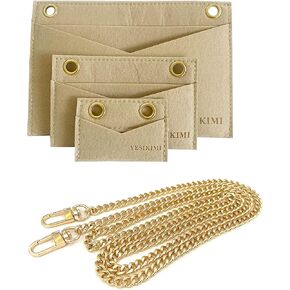 1 Set(3pcs) Kirigami Pochette Insert with Chain,Kirigami Set Organizer Conversion Kit