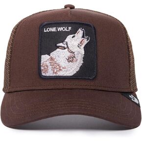 Goorin Bros. Usisex The Farm Original Snapback Mesh Mesh Hat ، Chocolate (The Lone Wolf) ، مقاس واحد