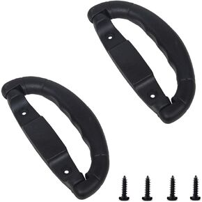 2 Pack Golf Travel Bag Handle Replacement Plastic Golf 6850 Hard Case Handles Pull Grip for Portable Golf Club Cart Bag with Wheels ABS Shell Hard Sided Golf Luggage Case
