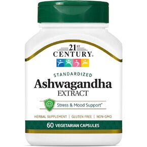 21st Century Healthcare Ashwagandha Extract 500 mg, 60 Capsules