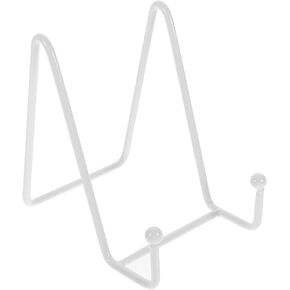 PRETYZOOM Plate Holder for Display, 4-inch Metal Small Easel Holder, Tabletop Decorative Display Stand for Plates, Photos, Artworks, Small Easels