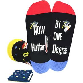 Graduation Gifts for Him and Her - Graduation Socks Class of 2025 College High School 8th Grade Masters Degree Cool Gifts for Graduates