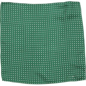 Tommy Hilfiger Men's Color Dot Pocket Square (One Size, Green)