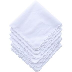 La closure Women's Pretty Embroidery White Handkerchief Hankies