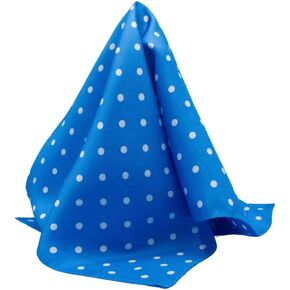 Polka Dot Pocket Square - 17 "منديل - 12 مم تويض الحرير - Royal Blue - 100 ٪ من الحرير