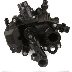 MITZONE Engine Coolant Thermostat Housing Heat Manage Module compatible with 2017-2021 BMW X3 X4 230i 330e 330i 430i 530e 530i 740e xDrive B46 B48 2.0L Replace 11537644811