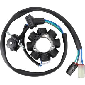 WOOSTAR 8 Coil 4 Wire Stator Magneto Replacement for CRF250 2004-2009 CRF250R 2012-2013 CRF250X 2015-2017 CRF450R 2005-2008 Dirt Pit Bike