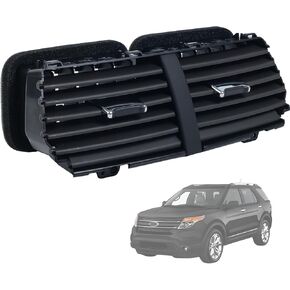 BB5Z-19893-AD Center Dashboard Air Outlet Louver A/C Heater Vent Fit for Ford Explorer Base 2011-2015, for Ford Police Interceptor Utility Base 2013-2015 Replace BB5Z-19893-AA