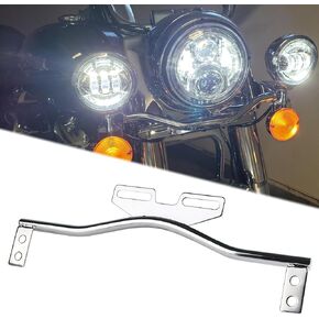 Chrome Universal Motorcycle Passing Lights Mount Bracket Spotlight Bar Driving Fog Turn Signals Light Holder Clamp