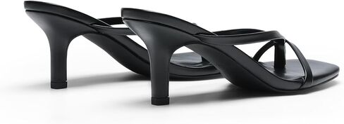 DREAM PAIRS Heels for Women Flip Flops Kitten Low Heels Open Square Toe Thong Heeled Sandals, Sexy Fashion Comfort Shoes for Party Casual Slides in Saudi Arabia