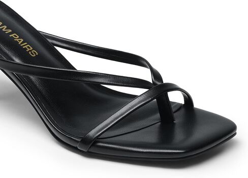 DREAM PAIRS Heels for Women Flip Flops Kitten Low Heels Open Square Toe Thong Heeled Sandals, Sexy Fashion Comfort Shoes for Party Casual Slides in Saudi Arabia