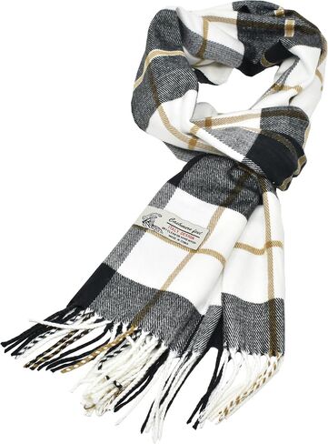 Glory Max Classic Plaid Striped Luxurious Checked Pattern Winter Scarf For Men Women Soft Cashmere Feel 72"x12" in Saudi Arabia