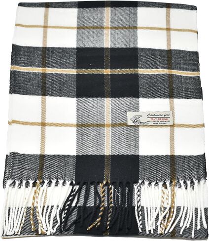 Glory Max Classic Plaid Striped Luxurious Checked Pattern Winter Scarf For Men Women Soft Cashmere Feel 72"x12" in Saudi Arabia