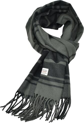 Glory Max Classic Plaid Striped Luxurious Checked Pattern Winter Scarf For Men Women Soft Cashmere Feel 72"x12" in Saudi Arabia