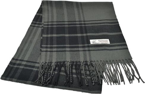 Glory Max Classic Plaid Striped Luxurious Checked Pattern Winter Scarf For Men Women Soft Cashmere Feel 72"x12" in Saudi Arabia
