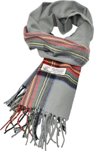 Glory Max Classic Plaid Striped Luxurious Checked Pattern Winter Scarf For Men Women Soft Cashmere Feel 72"x12" in Saudi Arabia