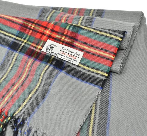 Glory Max Classic Plaid Striped Luxurious Checked Pattern Winter Scarf For Men Women Soft Cashmere Feel 72"x12" in Saudi Arabia