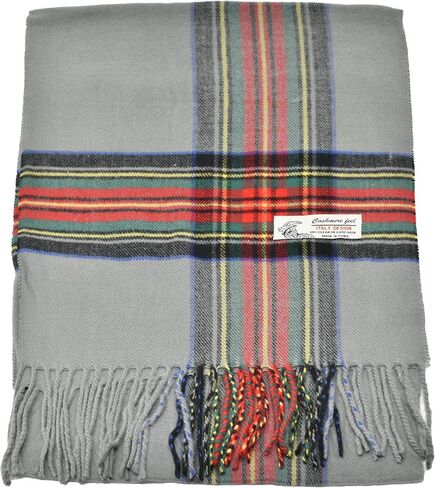 Glory Max Classic Plaid Striped Luxurious Checked Pattern Winter Scarf For Men Women Soft Cashmere Feel 72"x12" in Saudi Arabia
