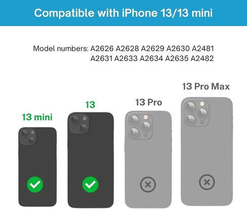 Rear Back Camera Glass Lens Cover Pre-Installed Adhesive, 2-Pack Replacement for iPhone 13 Pro and 13 Pro Max in Saudi Arabia